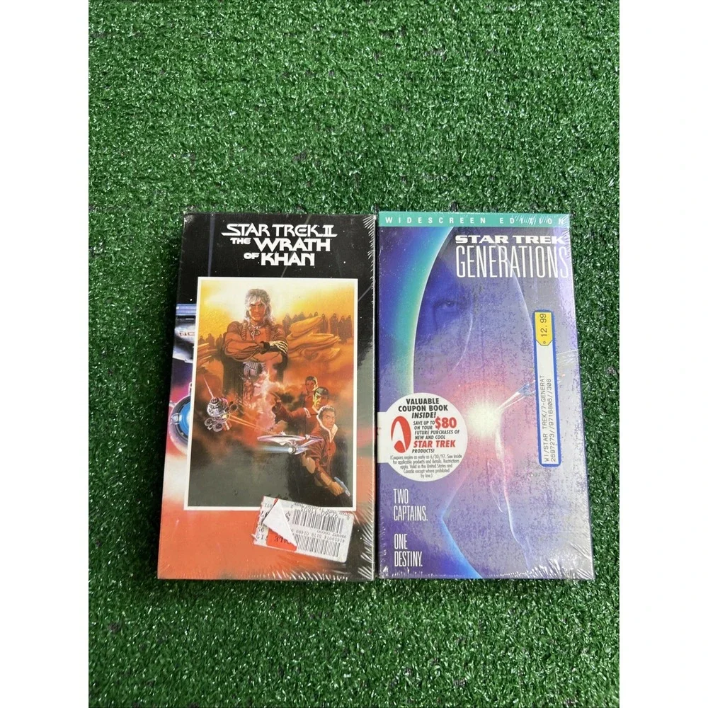 Star Trek Lot Of 2 VHS Tapes Generations &‎ The Wrath Of Khan New Sealed